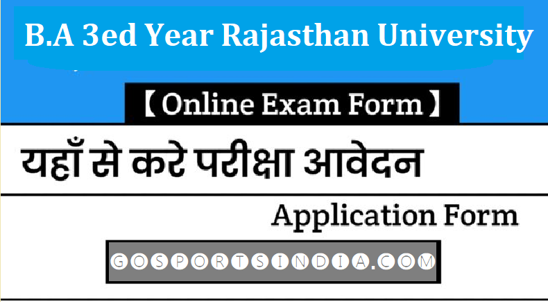 B.A 3rd Year Rajasthan University