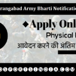 ARO Aurangabad Army Bharti Notification