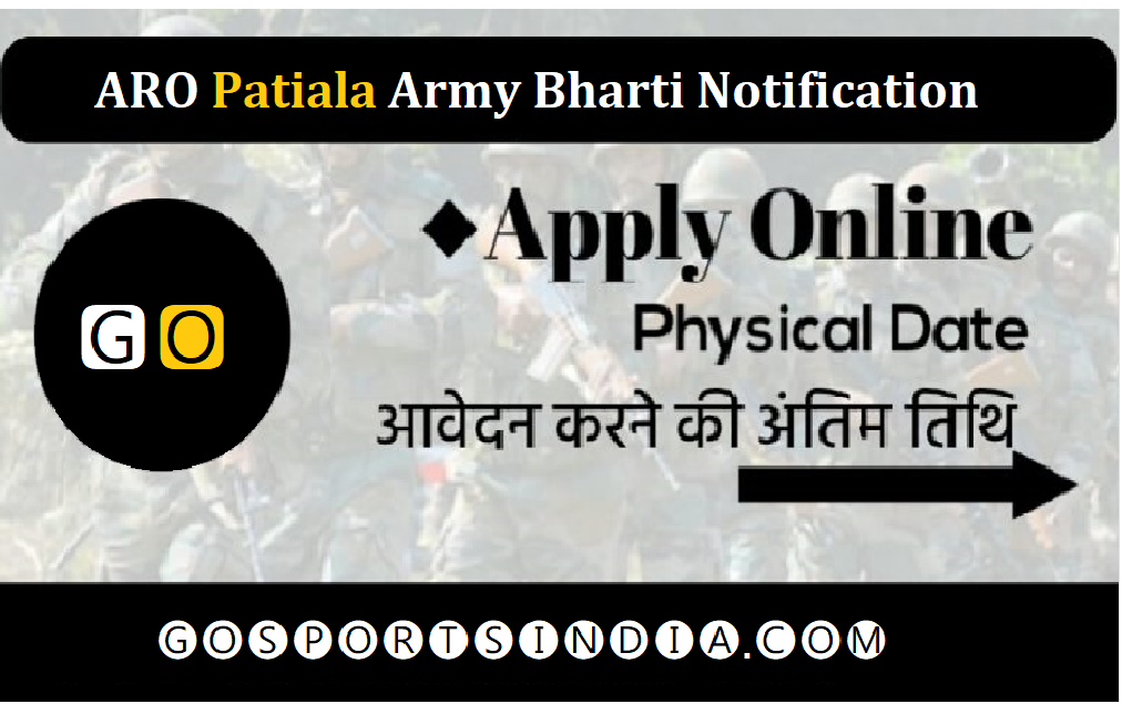 ARO Patiala Army Bharti Notification