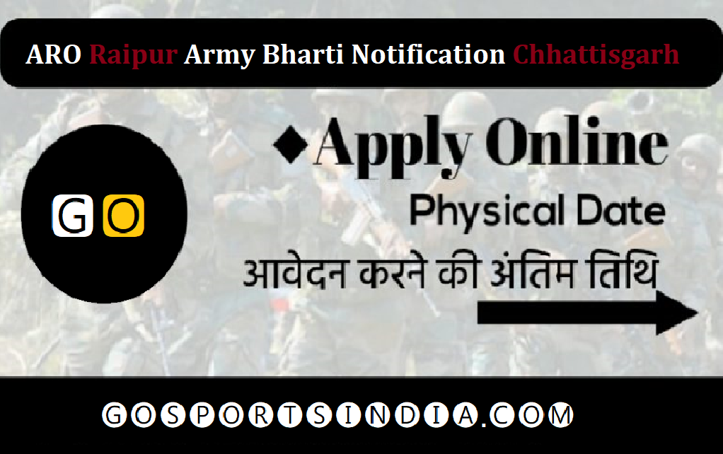 ARO Raipur Army Bharti Notification