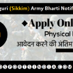 ARO Siliguri (Sikkim) Army Bharti Notification