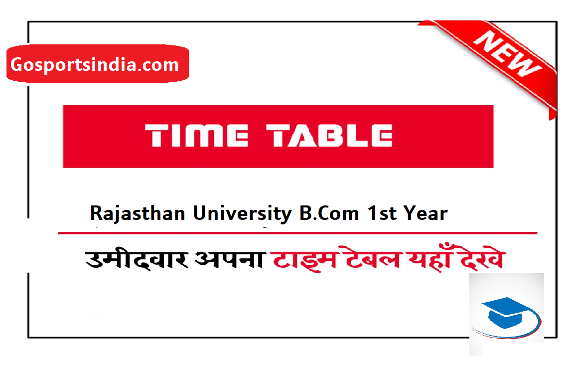 B.Com 1st Year Time Table