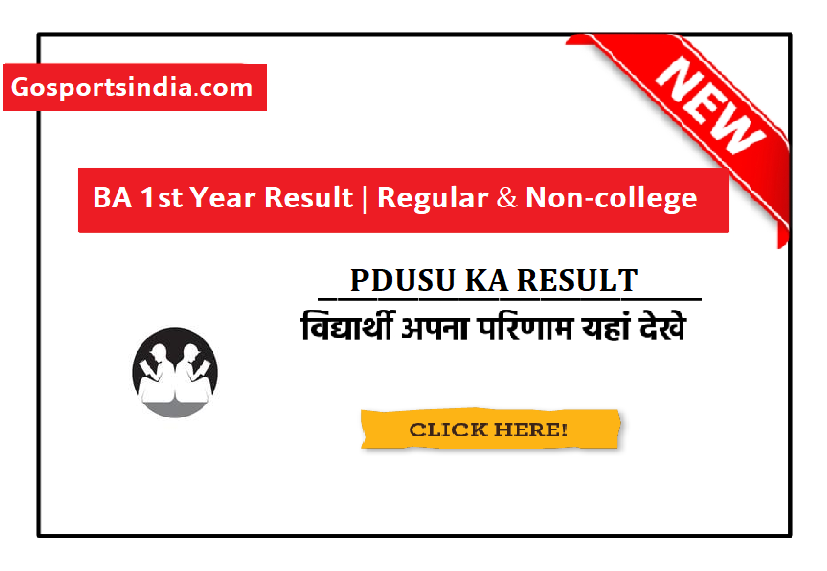 PDUSU BA 1st Year Result 2021