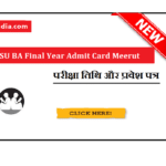 CCSU BA Final Year Admit Card