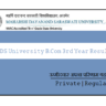 MDSU BCom 3rd Year Result