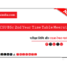 CCSU BSc 2nd Year Time Table