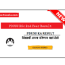 PDUSU BSc 2nd Year Result