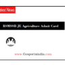 RSMSSB JE Agriculture Admit Card