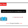 Calicut University PG Trial Allotment List