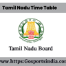 Tamil Nadu Time Table 2023