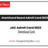 Jharkhand Board Admit Card 2023