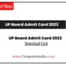 UP Board Admit Card 2023