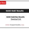 GASC Gobi Nov Results