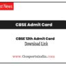 CBSE Admit Card