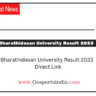 Bharathidasan University Result 2023
