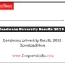 Gondwana University Results 2023