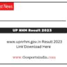 UP NHM Result 2023