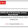 www.bfuhs.ac.in UG & PG Result 2023 Direct Link