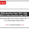 ,Download 68th GS Prelims Paper SET A B C D,