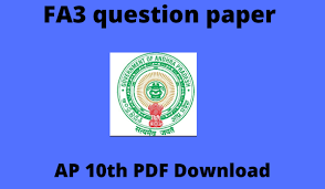 FA3 Question Paper