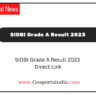 SIDBI Grade A Result 2023