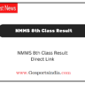 NMMS 8th Class Result
