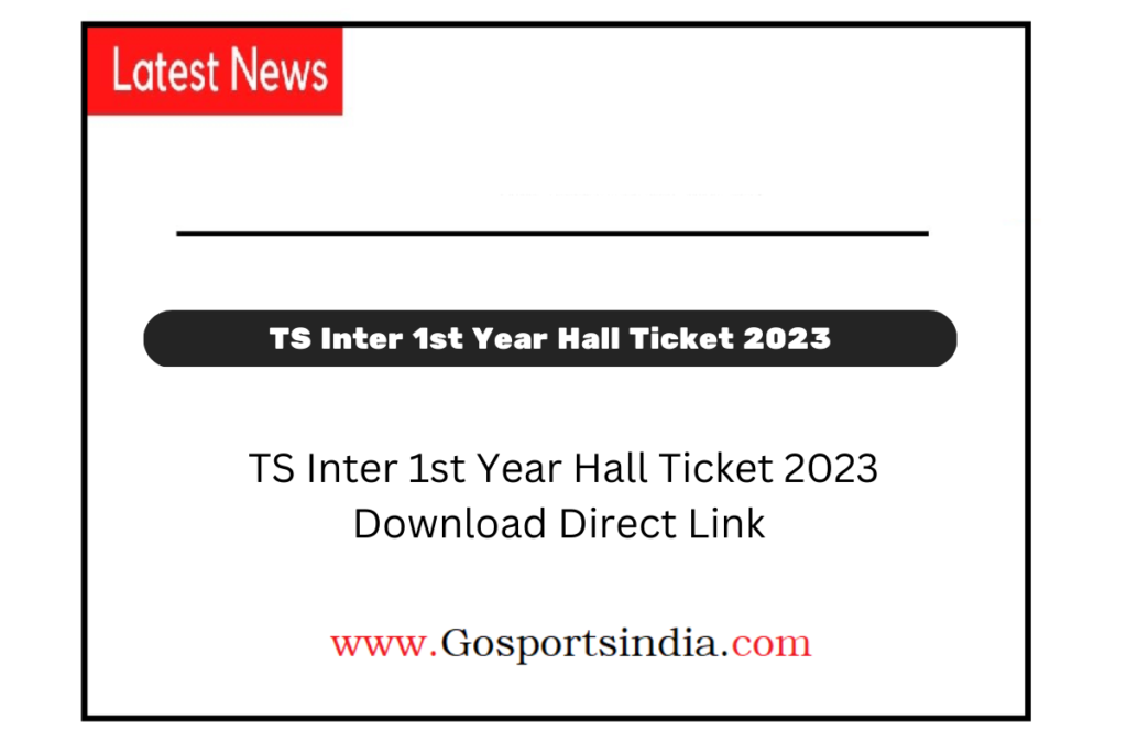 TS Inter 1st Year Hall Ticket 2023