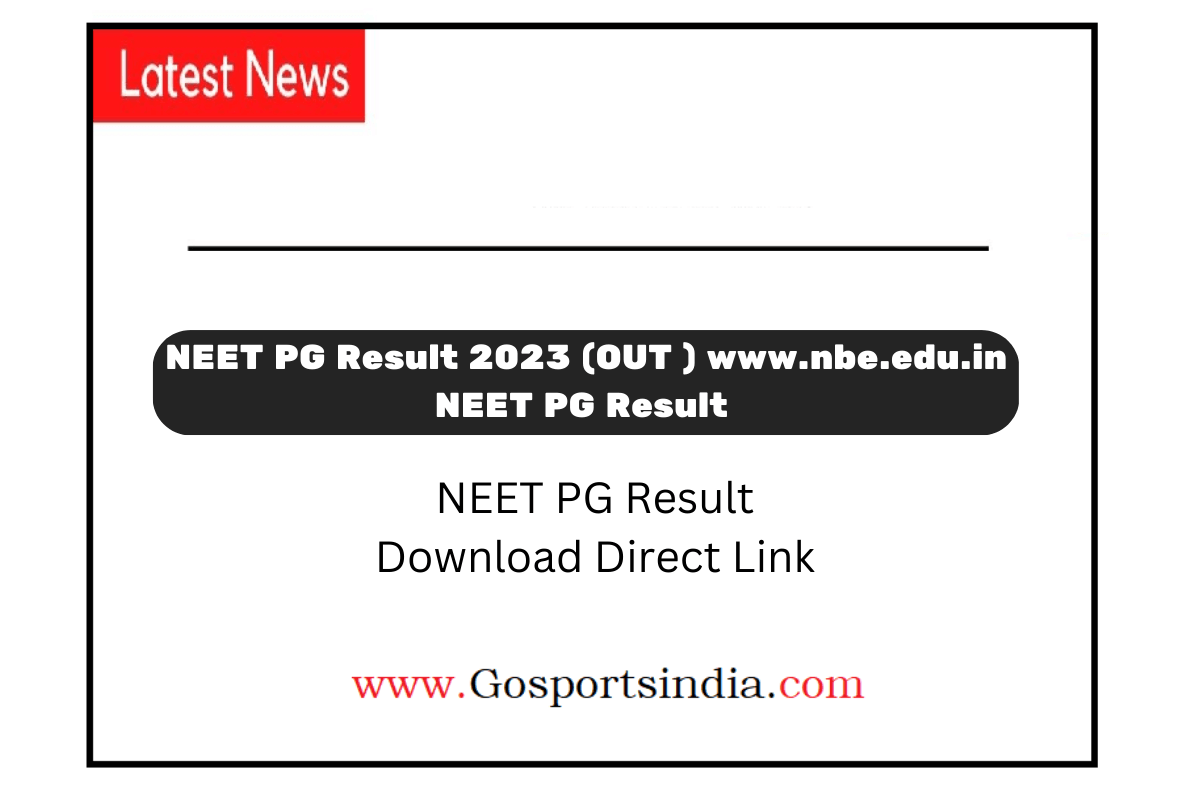 NEET PG Result