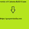 University of Calcutta B.ED Exam