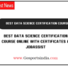 Best Data Science Certification Course