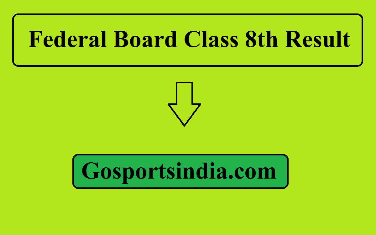 Federal Board Class 8th Result 2024 Link www.fde.gov.pk Roll No/Name