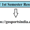 KU 1st Semester Result