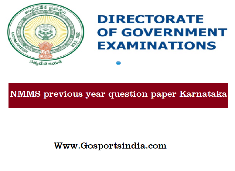 NMMS previous year question paper