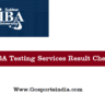 SIBA Testing Services Result