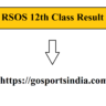 RSOS 12th Class Result