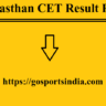 Rajasthan CET Result PDF