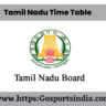 TN 6th Exam Time Table