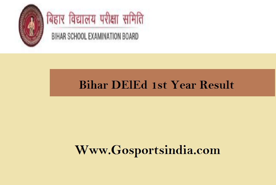 Bihar DElEd 1st Year Result