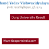 Durg University Result