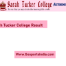 Sarah Tucker College Result