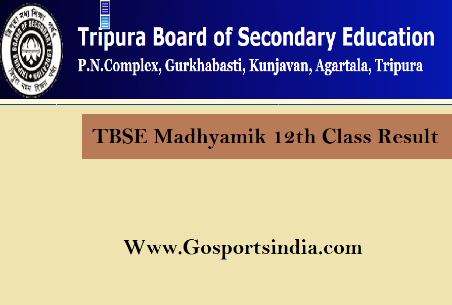 TBSE Madhyamik 12th Class Result