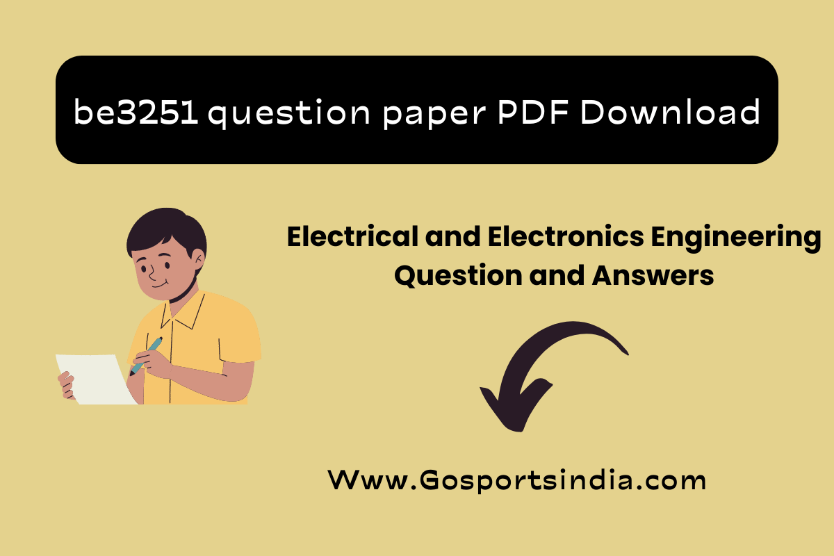 be3251 question paper PDF Download