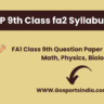 AP 9th Class fa2 Syllabus