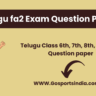 Telugu fa2 Exam Question Paper