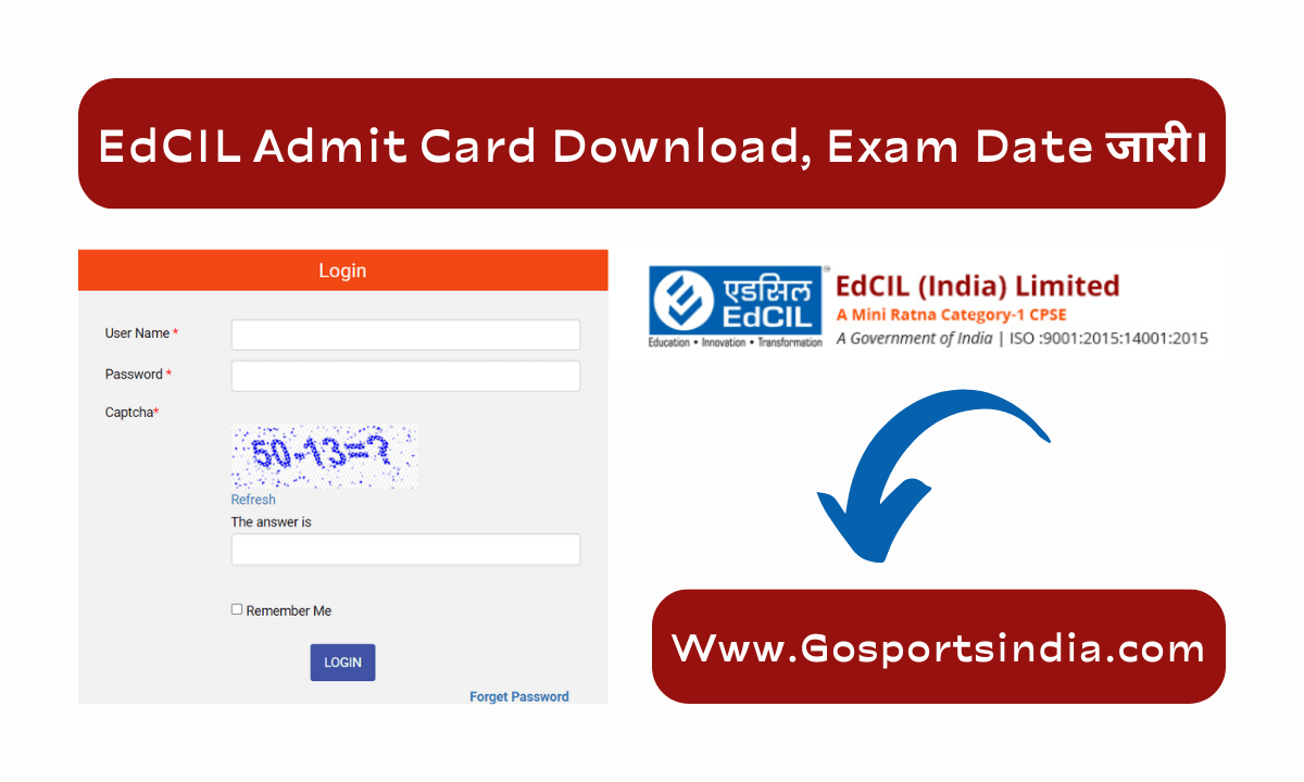 EdCIL Admit Card