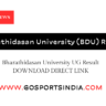 Bharathidasan University (BDU) Result